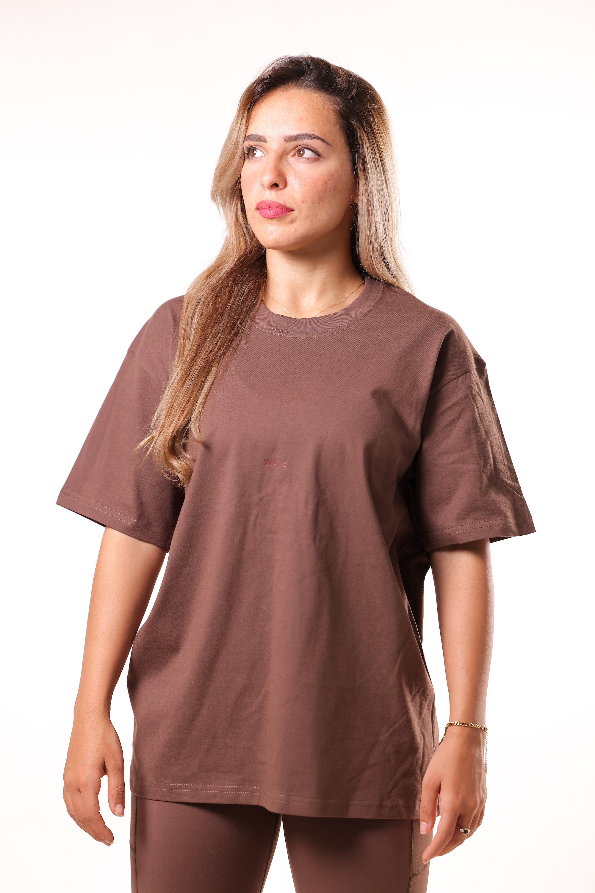 T-SHIRT OVERSIZE MARRON