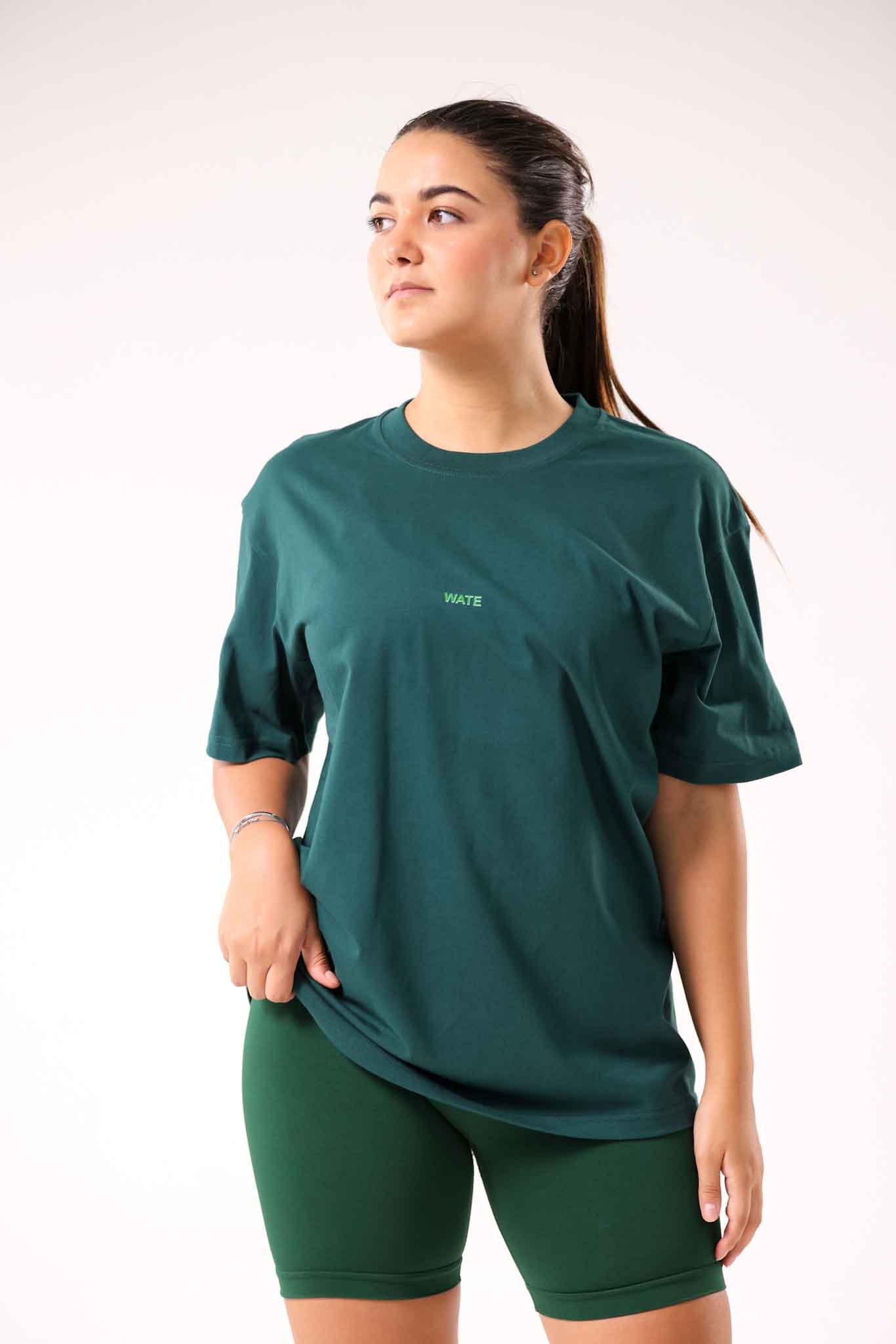 T-SHIRT OVERSIZE IMPRIMÉ VERT