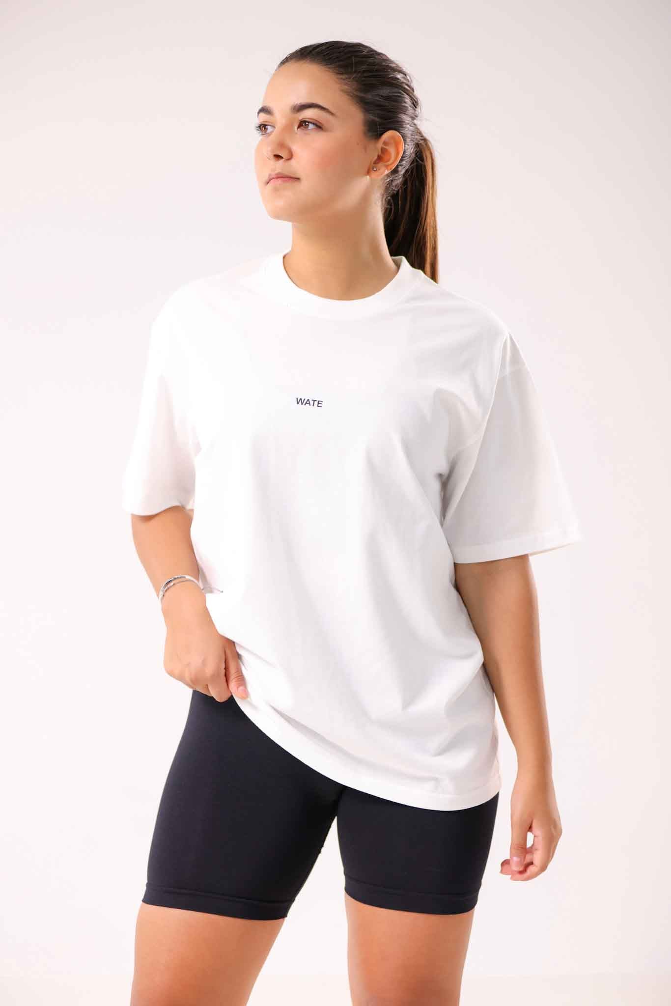 T-SHIRT OVERSIZE IMPRIMÉ BLANC