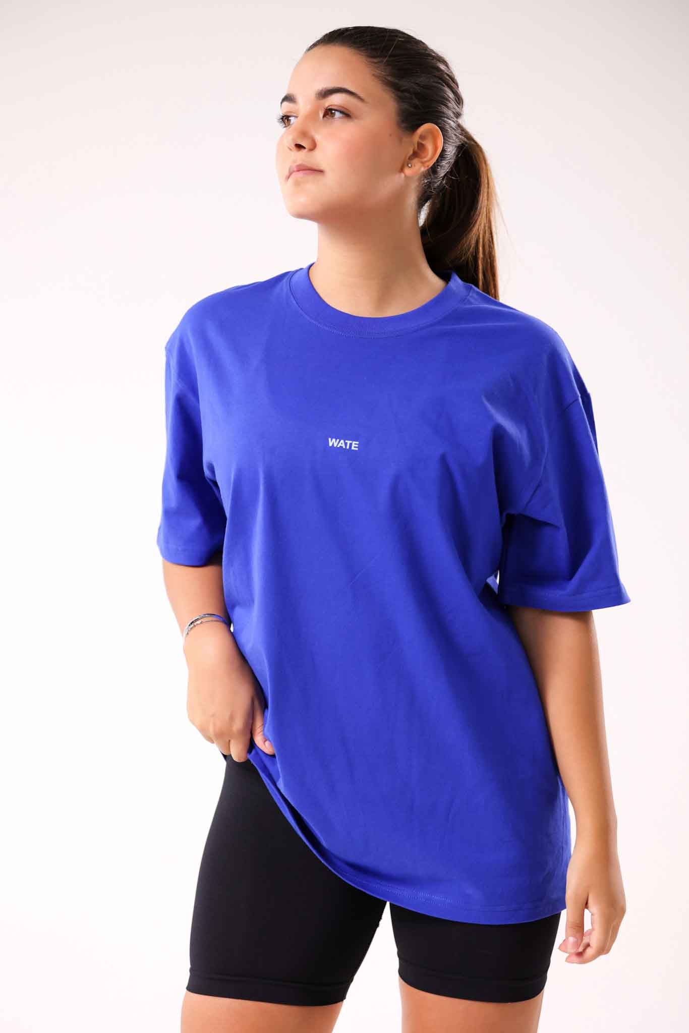 T-SHIRT OVERSIZE IMPRIMÉ BLEU