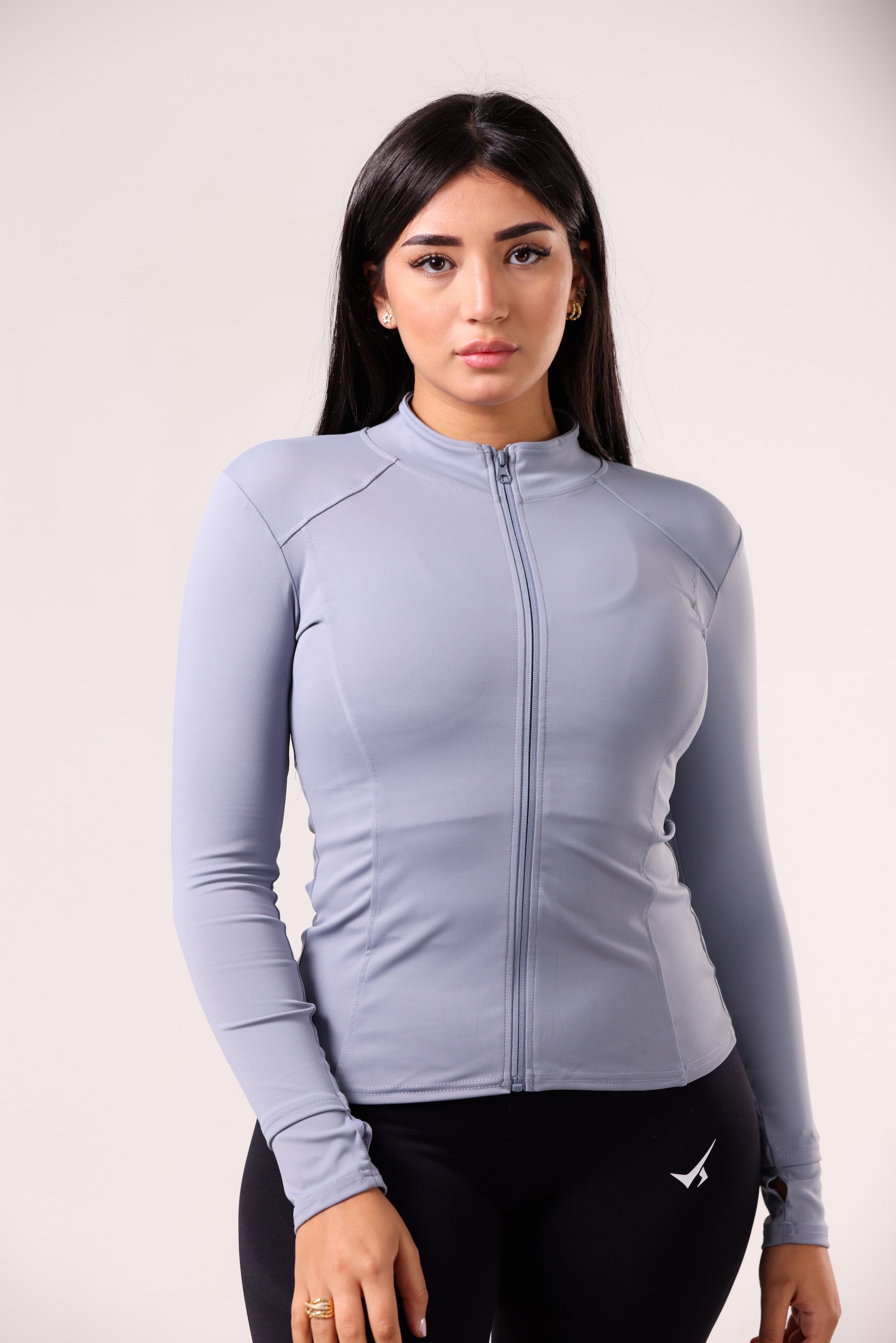 FIT JACKET BLEU GRIS