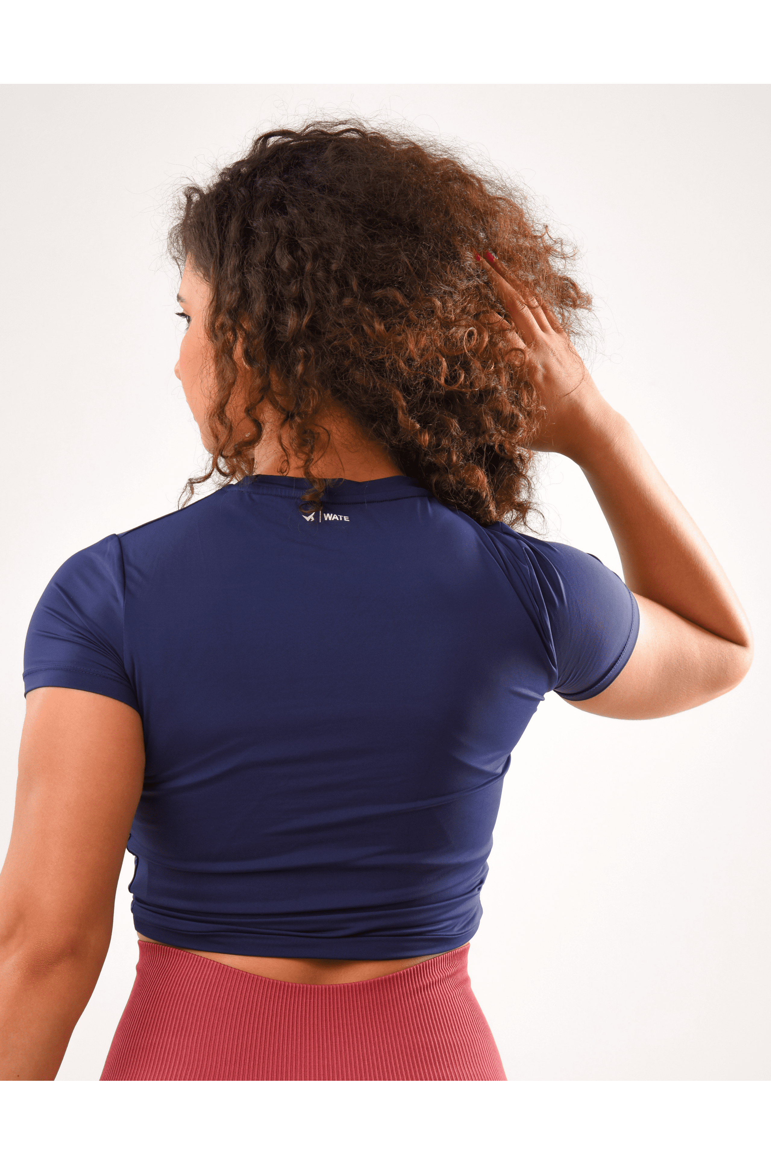 CROP TOP CROISÉ BLEU MARINE